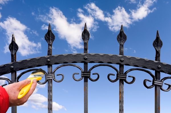 Wrought Iron Gate Painting