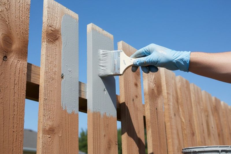 Wood Fence Staining